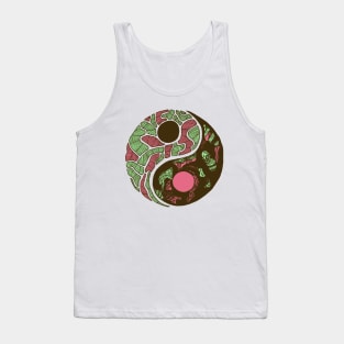 Pink Mint Abstract Yin Yang Tank Top